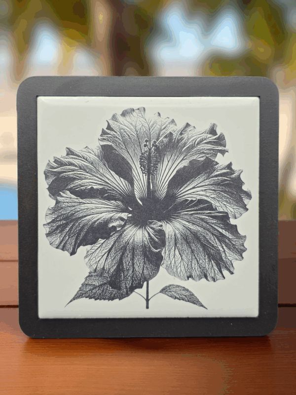 Exotic Hibiscus Tile Coaster