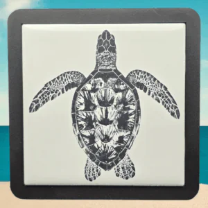 White Sea Turtle Trivet-Coaster