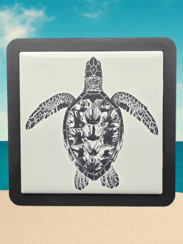 White Sea Turtle Trivet-Coaster