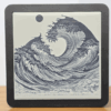 Ocean Wave & Moon Tile Coaster