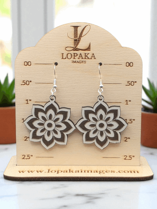 Intricate Mandala Flower Earrings