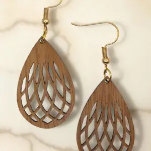 Mandala Teardrop Dangle Earrings