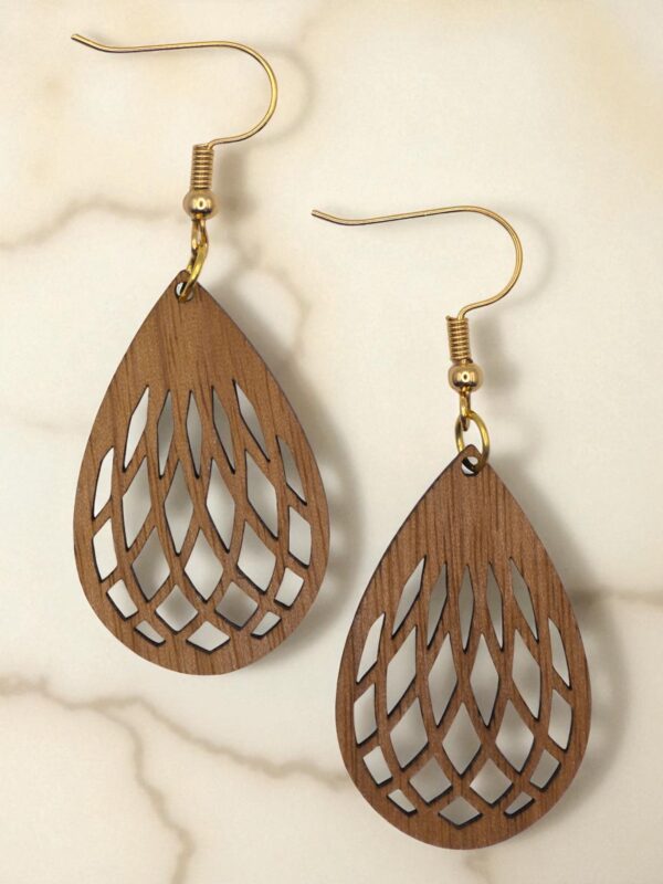 Mandala Teardrop Dangle Earrings