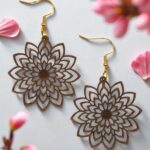 bohemian-mandala-flower-walnut-wood-earrings