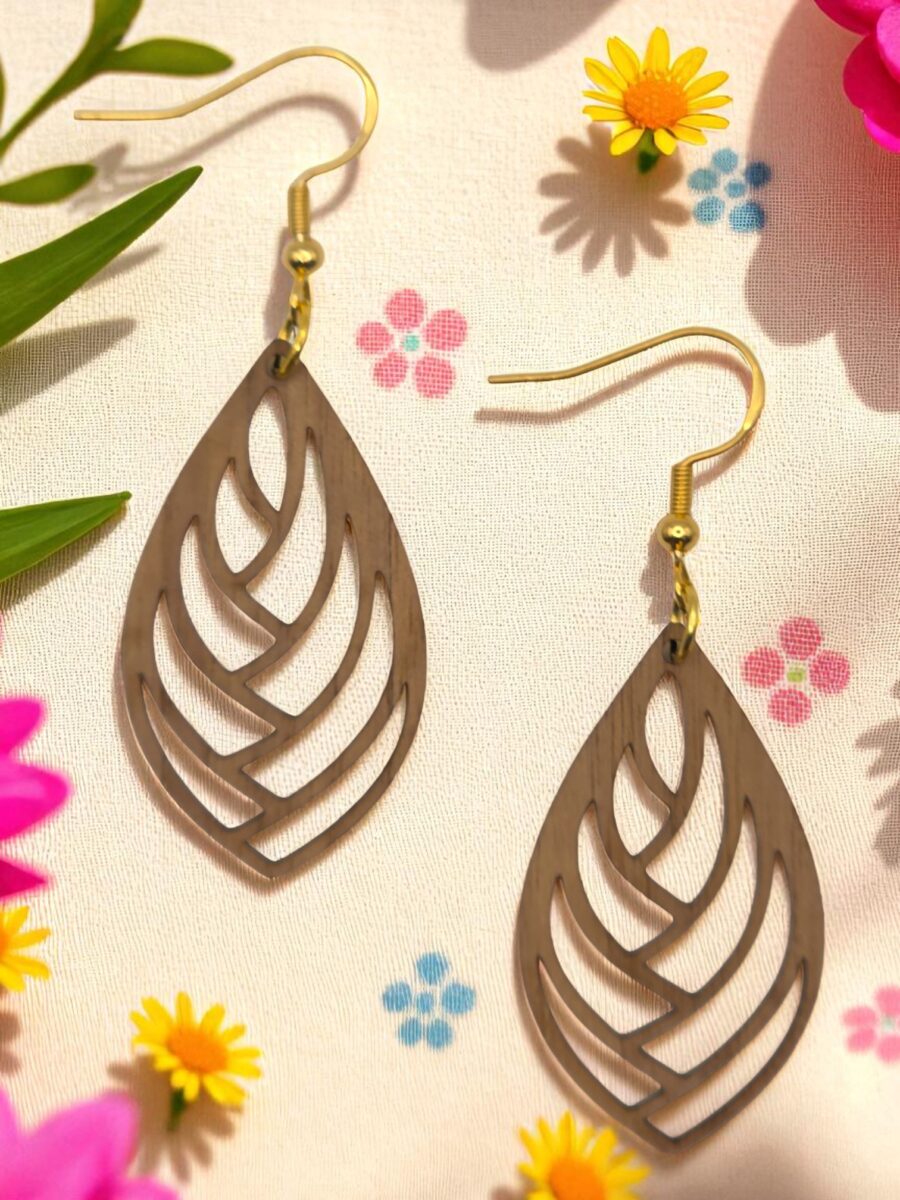 Orchid Leaf Earrings
