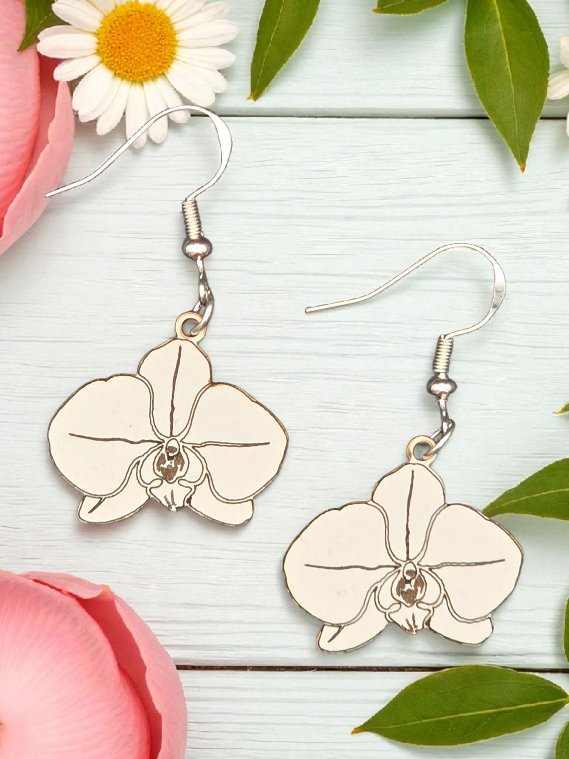 Orchid Dangle Earrings