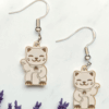 Maneki Neko "Lucky Cat" Dangle Earrings
