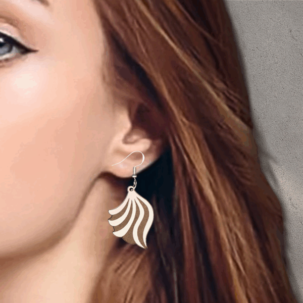 Graceful Flowing Design Earrings