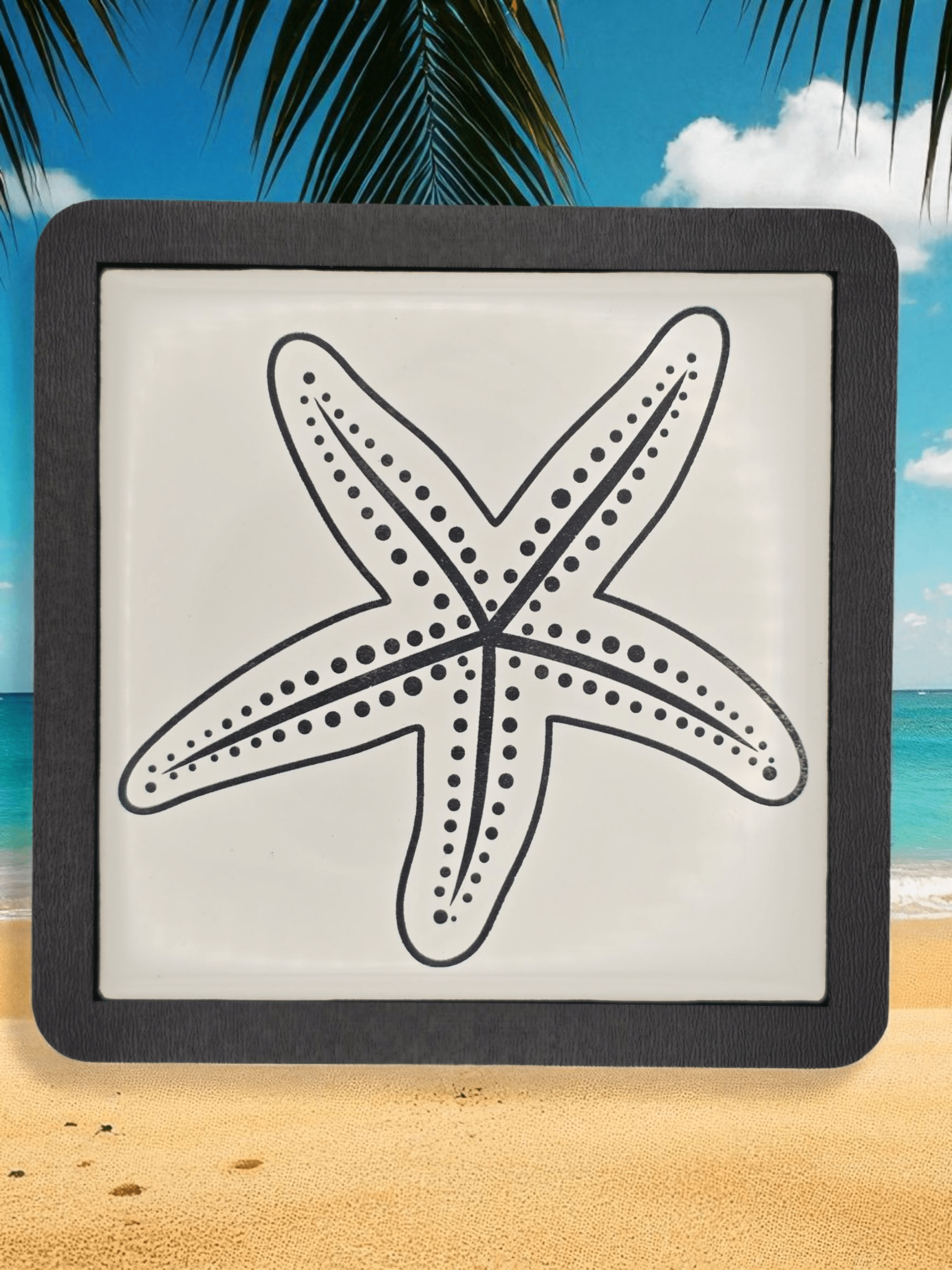 Coastal Charm Starfish Coaster