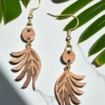 dangle-walnut-wood-leaf-earrings-with-bead-accent