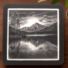 Mountain View White Tile Coaster