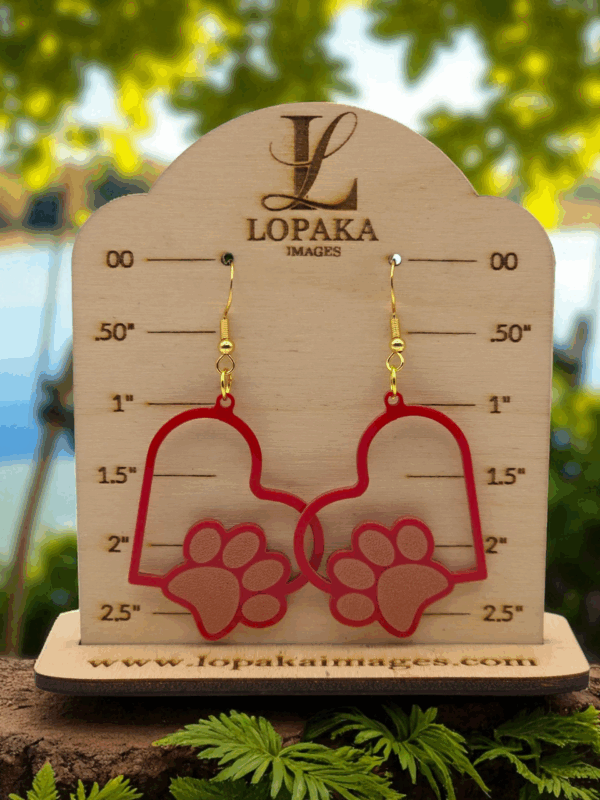 Photoroom-20250723_121258_3 Heart and Paw Print Acrylic Earrings
