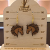 Mahogany Horse Earrings