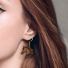 Mahogany Horse Earrings