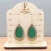 Inlay Green Earrings Display