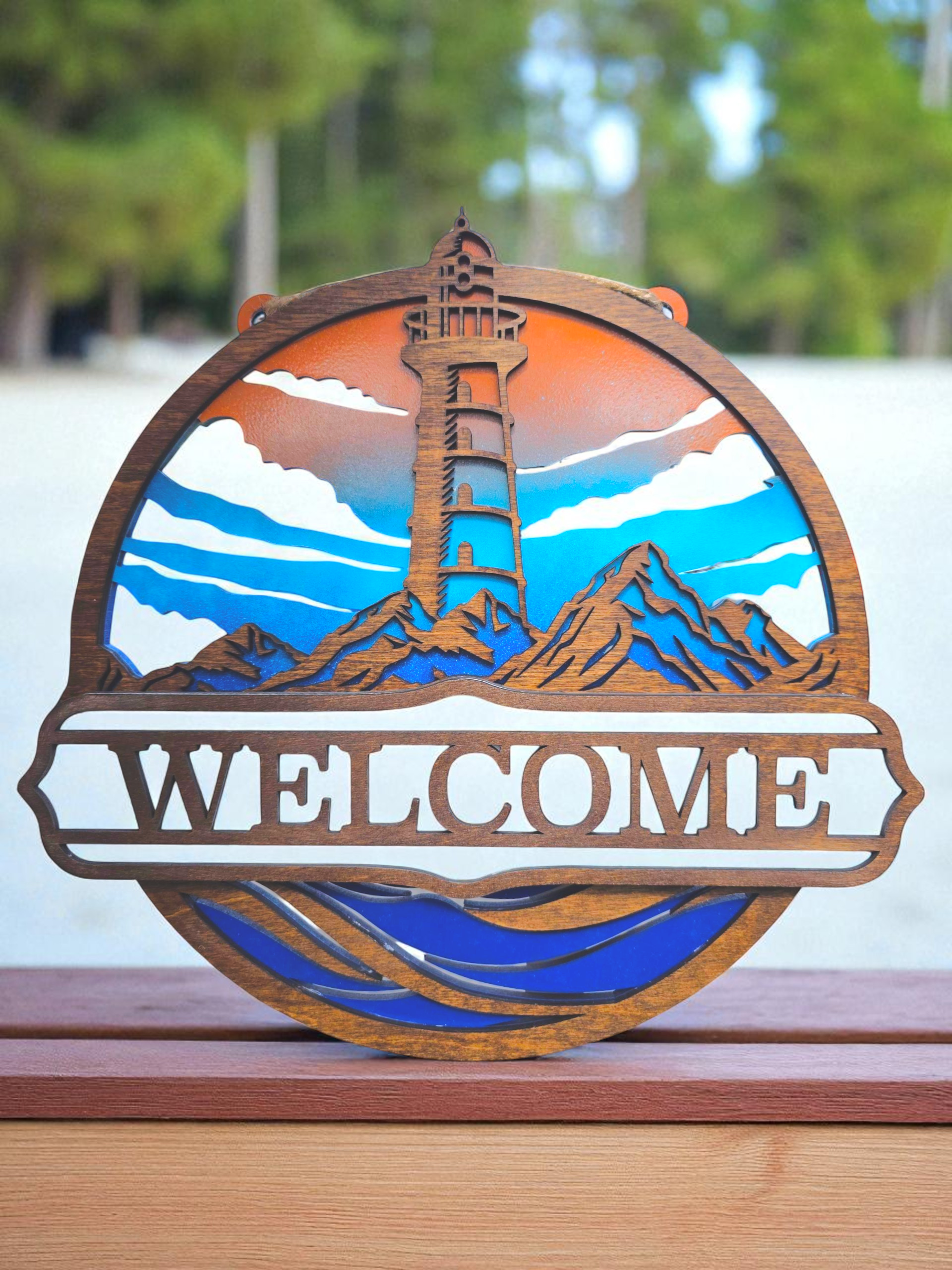 Lighthouse Door Sign