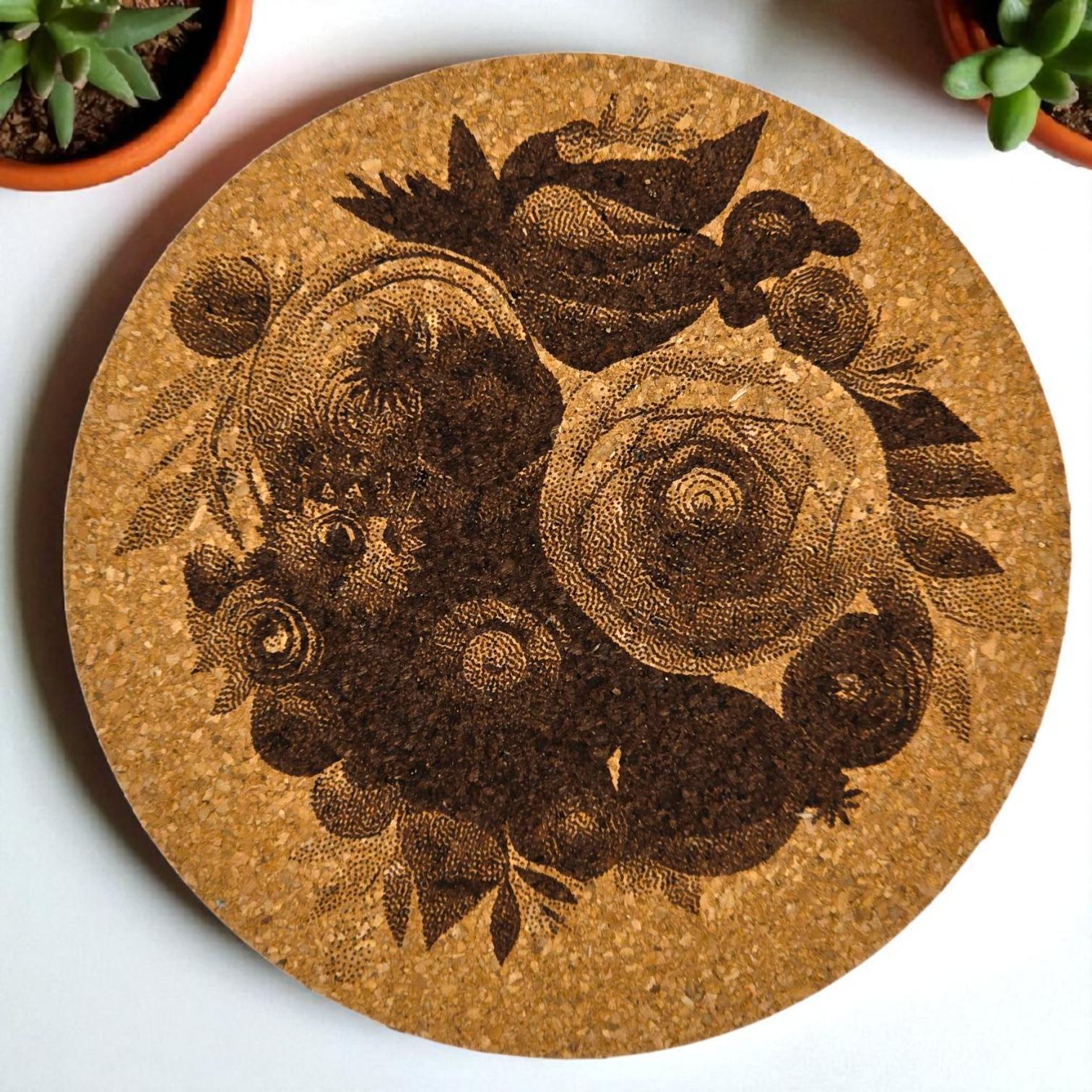 Flower Cork Coaster
