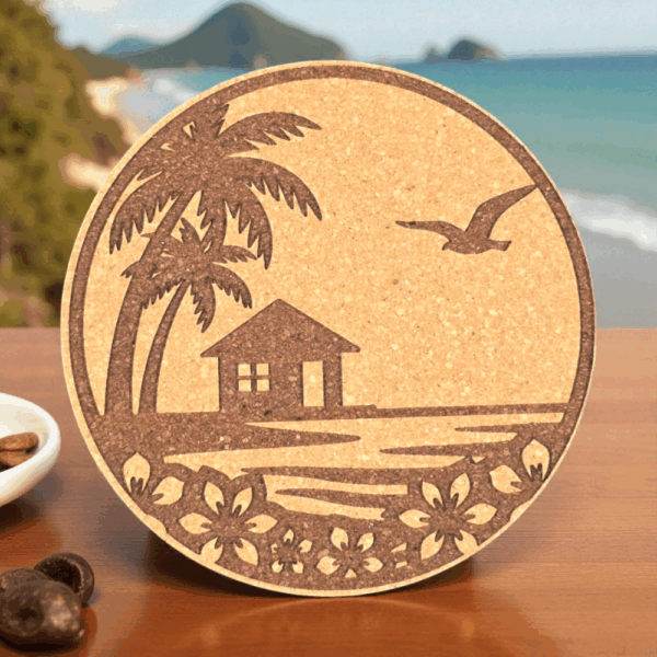hawaiian cork coasters