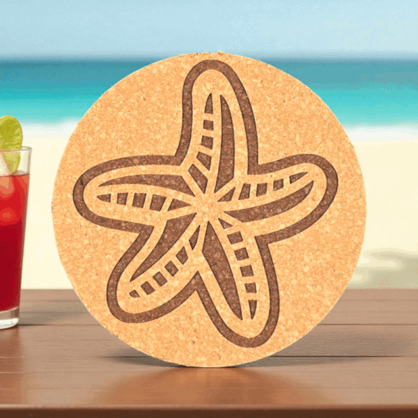 Sea star Cor Cork Coaster