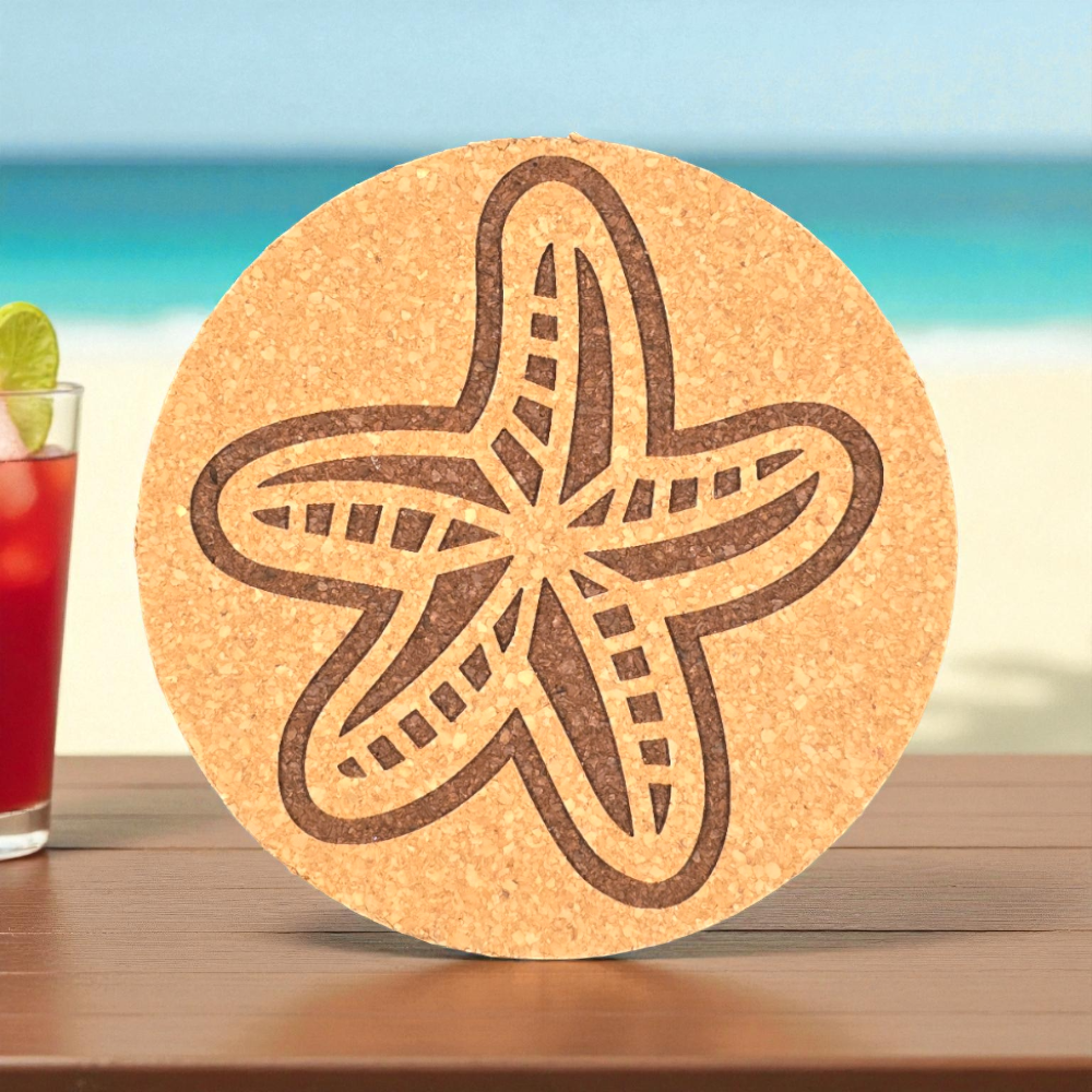Sea star Cor Cork Coaster