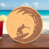 Cork Coaster Surfer