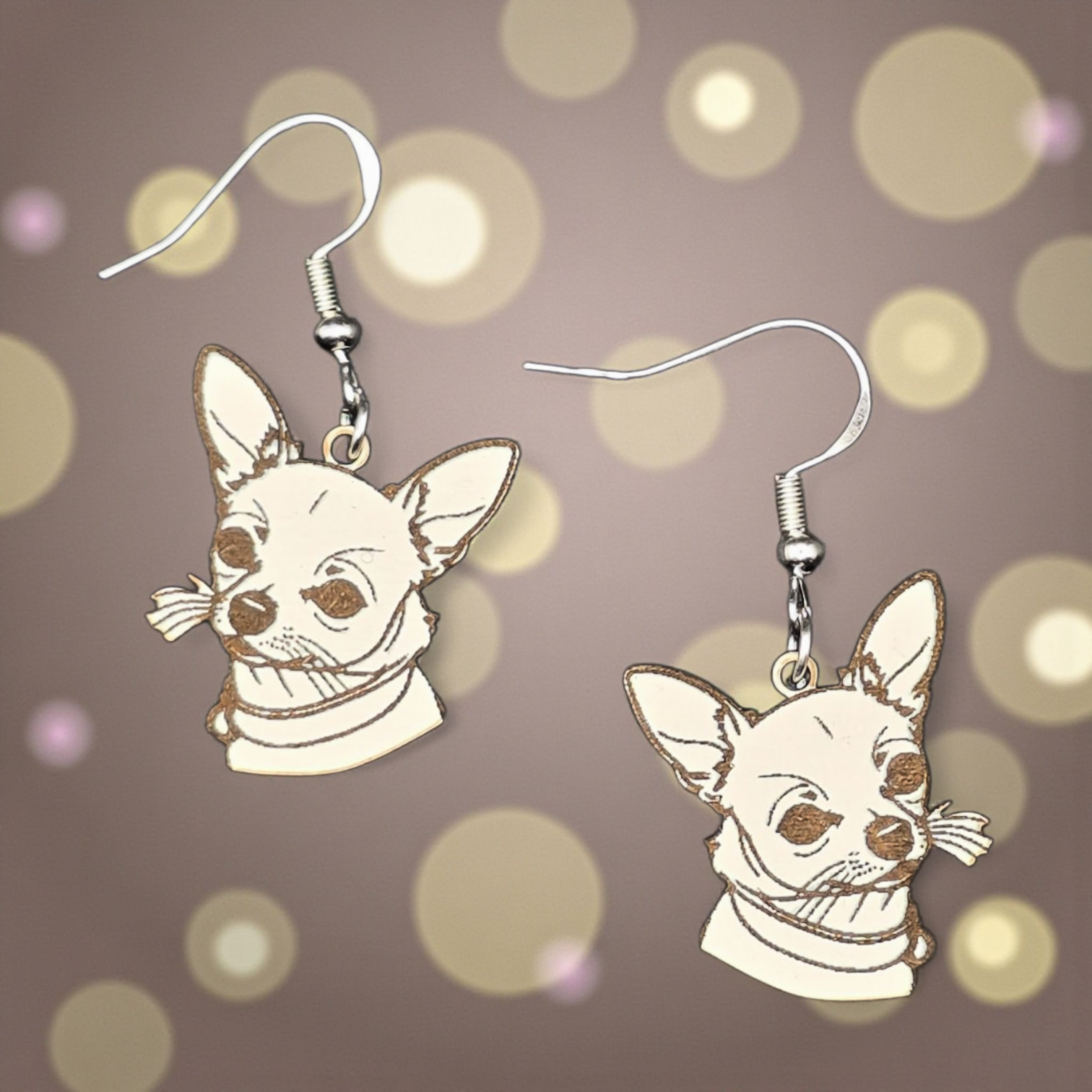 Chihuahua Dog Earrings