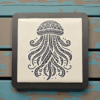 Tribal Jellyfish Tile Coaster