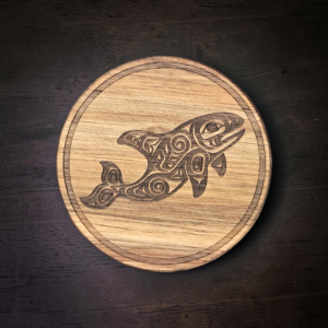 Orca Wood Coaster