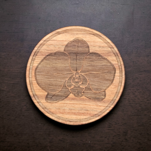 Orchid Wood Coaster